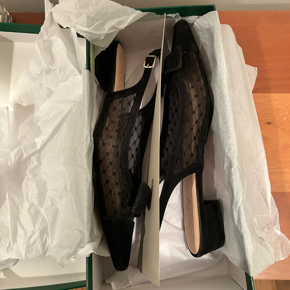 JCrew Mesh & Suede Slingback Size 9.5 - Picture 4 of 5